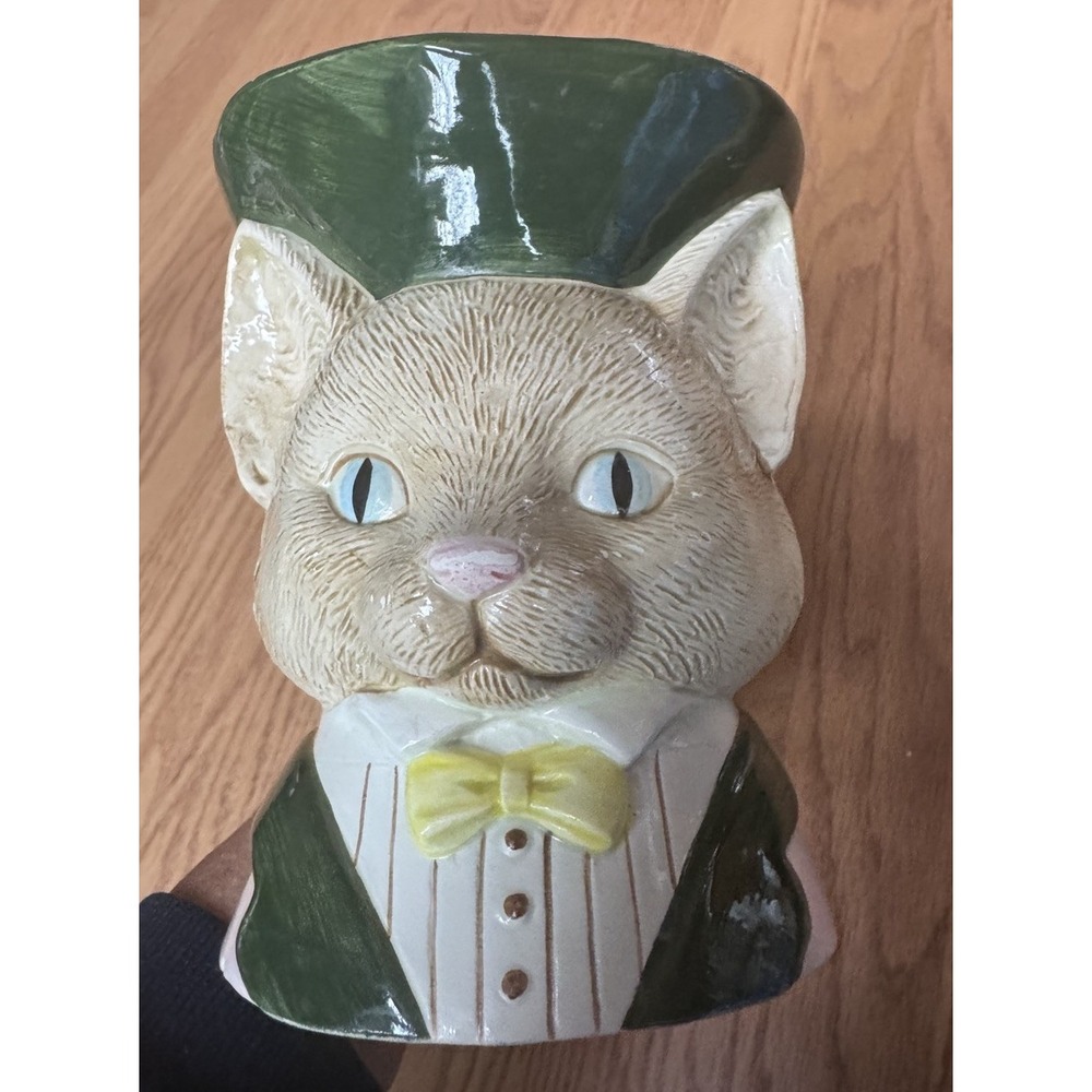 Fitz & Floyd Toby Cat Mug‎ Ceramic Hand Painted Cat Lady Gift Vintage